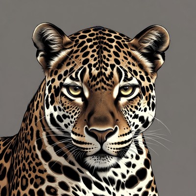 Leopard staring at the viewer