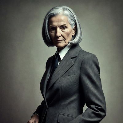 Older woman in business suit