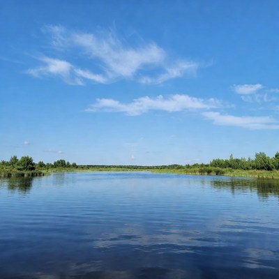 Bright day at the river