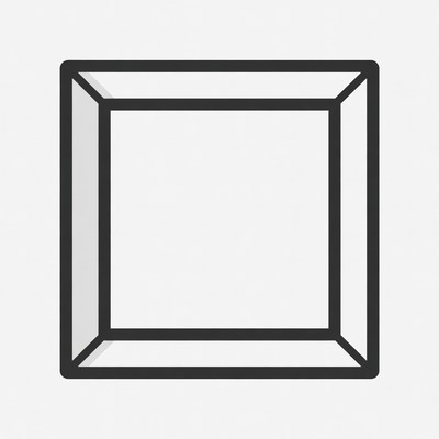 Simple outline of a square frame