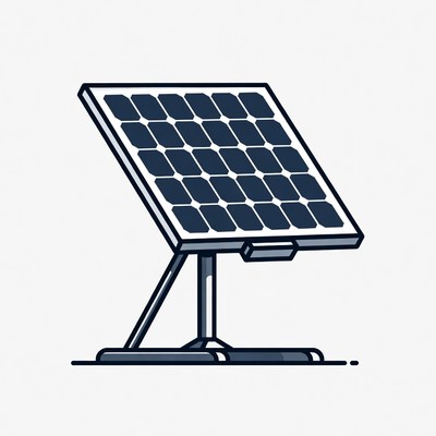 Solar panel installation at home location