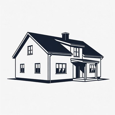 Simple house design with porch