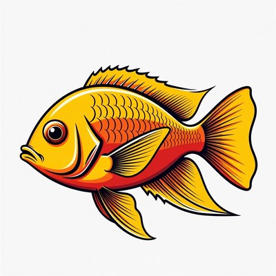 Colorful fish swimming in water