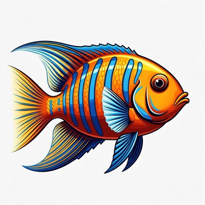 Colorful fish swimming in water