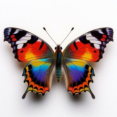 Colorful butterfly with vibrant wings