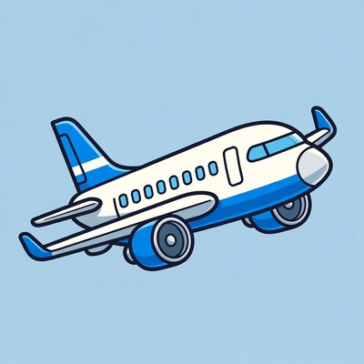 Plane flying in clear sky