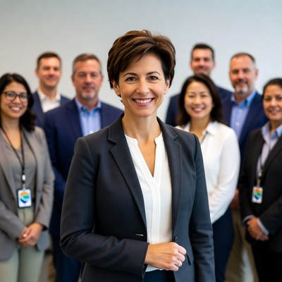 Team leaders in office setting