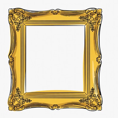 Decorative empty picture frame design