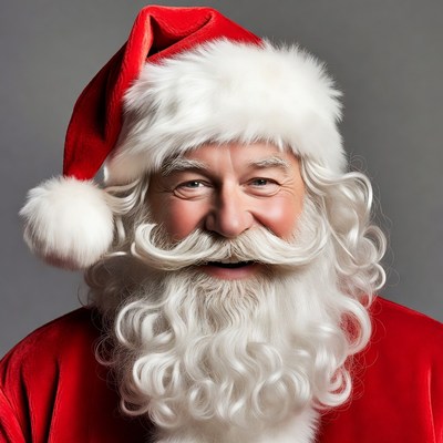 Santa smiling for the camera