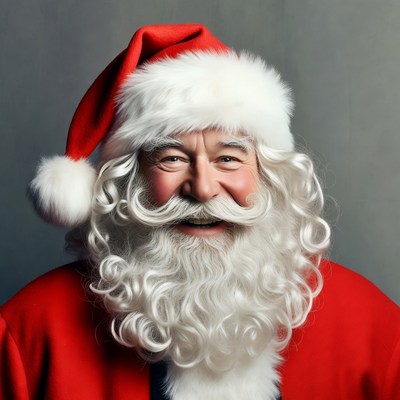 Santa claus smiling for the camera