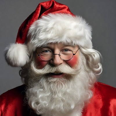 Santa claus portrait with smile