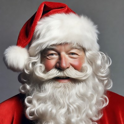 Santa claus smiling at the camera