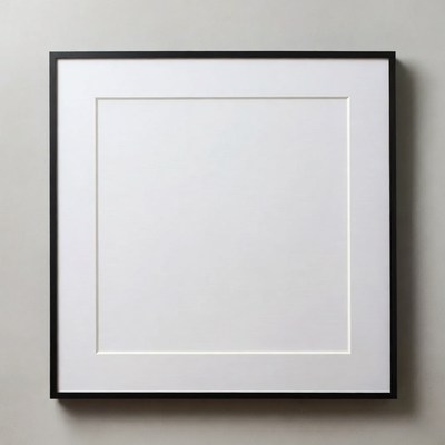 Empty frame on the wall