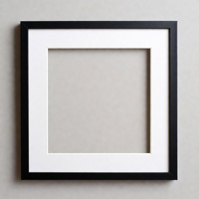 Empty frame on wall looking for art