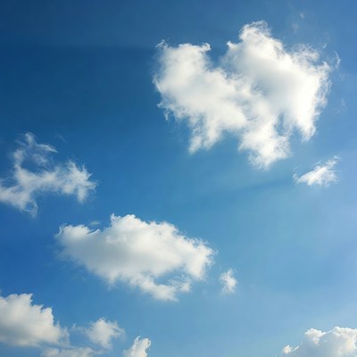 Clouds in a blue sky during the day