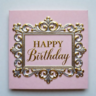 Happy birthday greeting card design