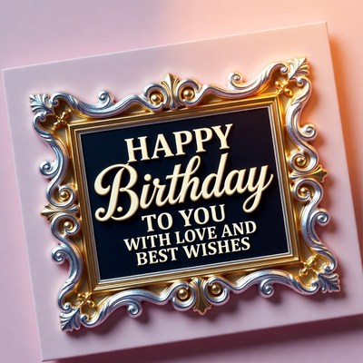 Happy birthday card with wishes