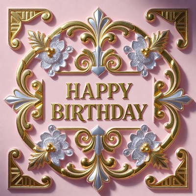 Happy birthday decoration on wall