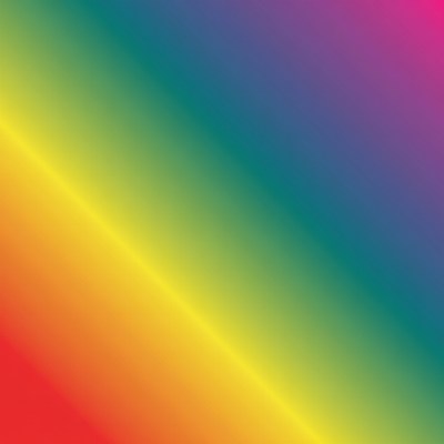 Bright colors blend in rainbow pattern