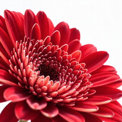 Red flower close-up in bright light