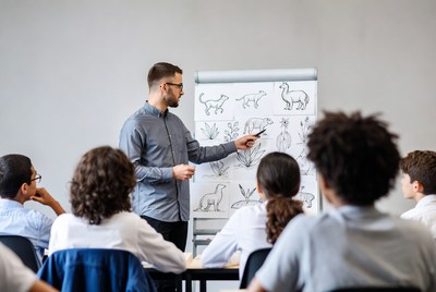 Teaching animals and plants in classroom
