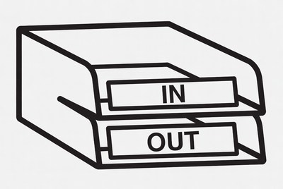 Office desk organizer for paperwork management