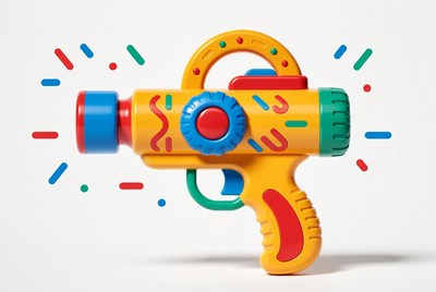 Colorful toy water gun for kids