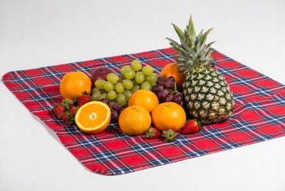 Fresh fruit arrangement on a table