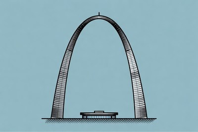 St. louis gateway arch drawing