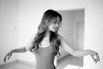 Dance practice in bright room