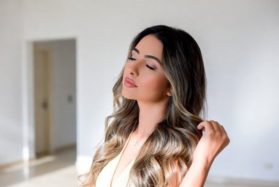 Young woman in indoor space