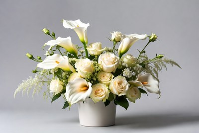 White flower arrangement for events