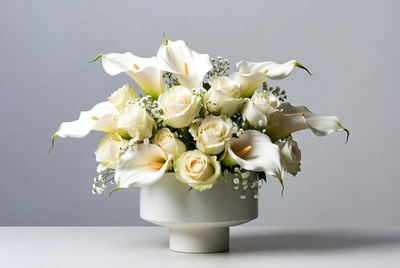 Elegant flower arrangement on display