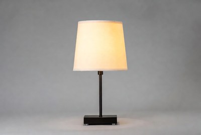 Lamp with simple design and soft shade