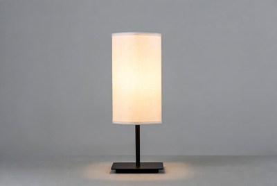 Simple lamp on a table in a room