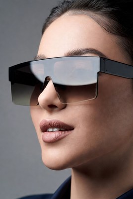 Woman wearing black sunglasses