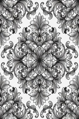 Floral pattern design on white background
