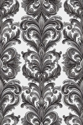 Decorative black and white pattern design