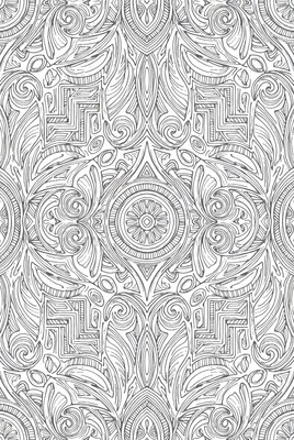 Detailed line pattern design for art