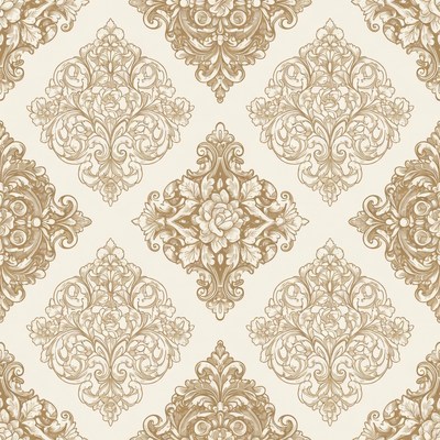 Ornate floral wallpaper design pattern