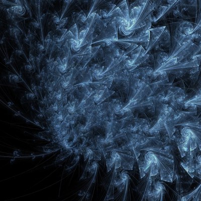 Swirling patterns in dark space