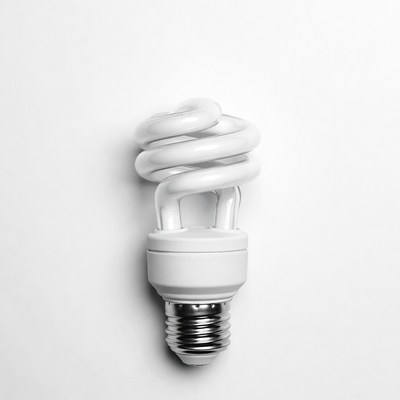 Light bulb in spiral shape