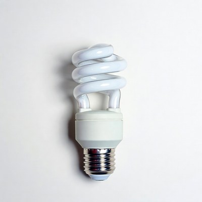 Light bulb with spiral shape