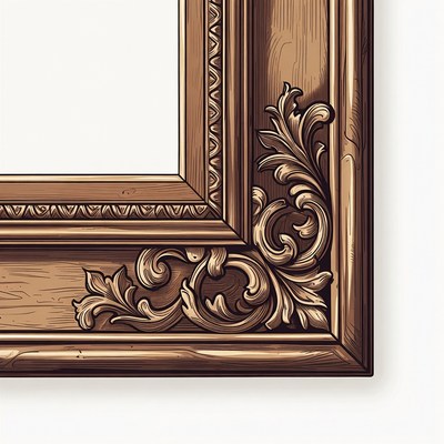 Handcrafted wood picture frame design