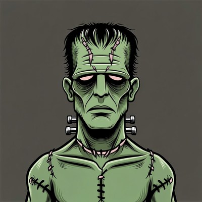 Illustration of a classic monster character