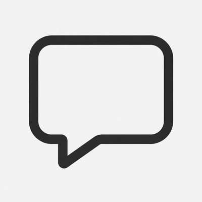 Simple speech bubble design for communication