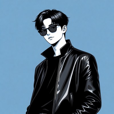 Portrait of a man in sunglasses