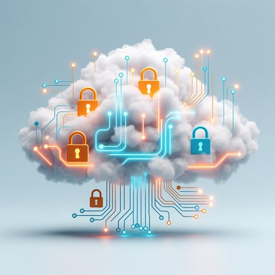 Cloud storage with security locks