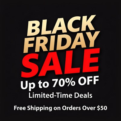 Black friday sale announcement with discounts