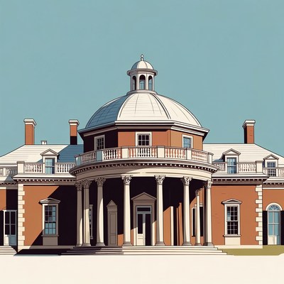 Historic building with dome and columns